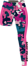 Load image into Gallery viewer, Pink Camo One Legged Leggings
